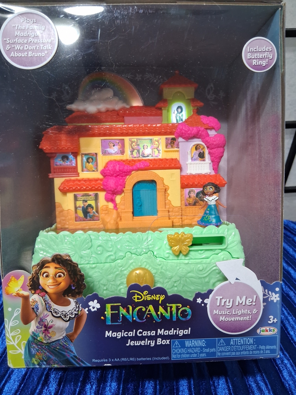 Disney Encanto Magical Casa Madrigal Jewelry Box - Pink & Green